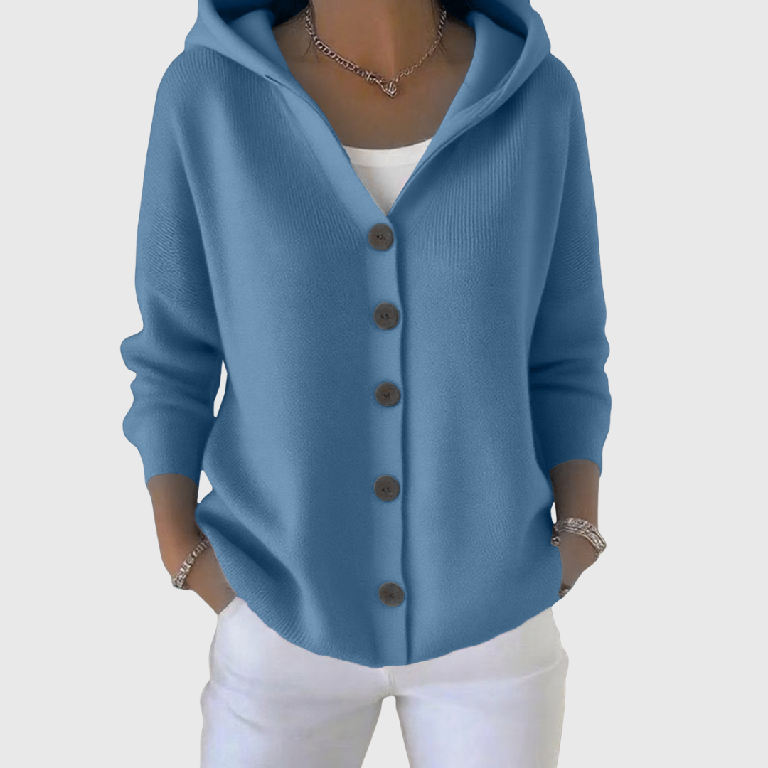Nolwenn | Soft knit cardigan with hood