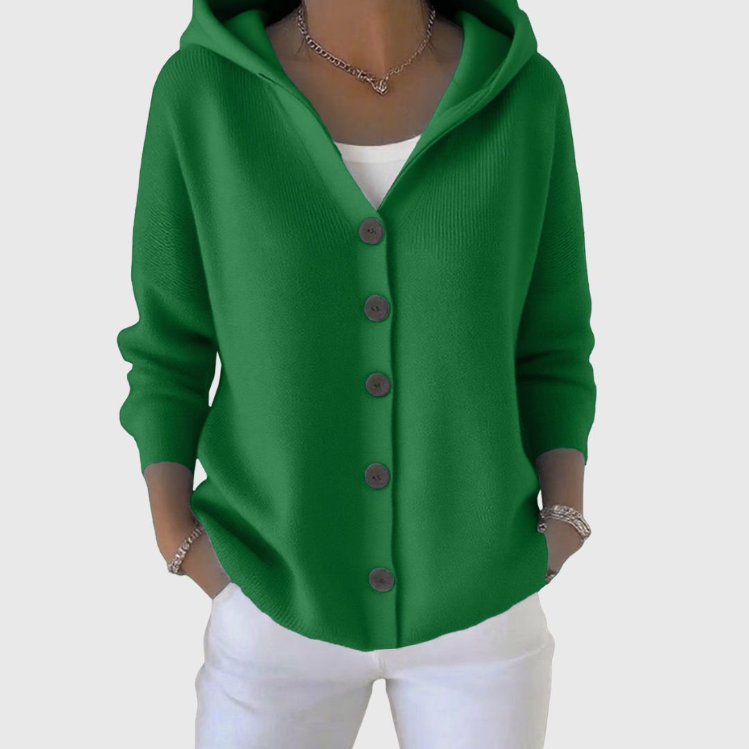 Nolwenn | Soft knit cardigan with hood