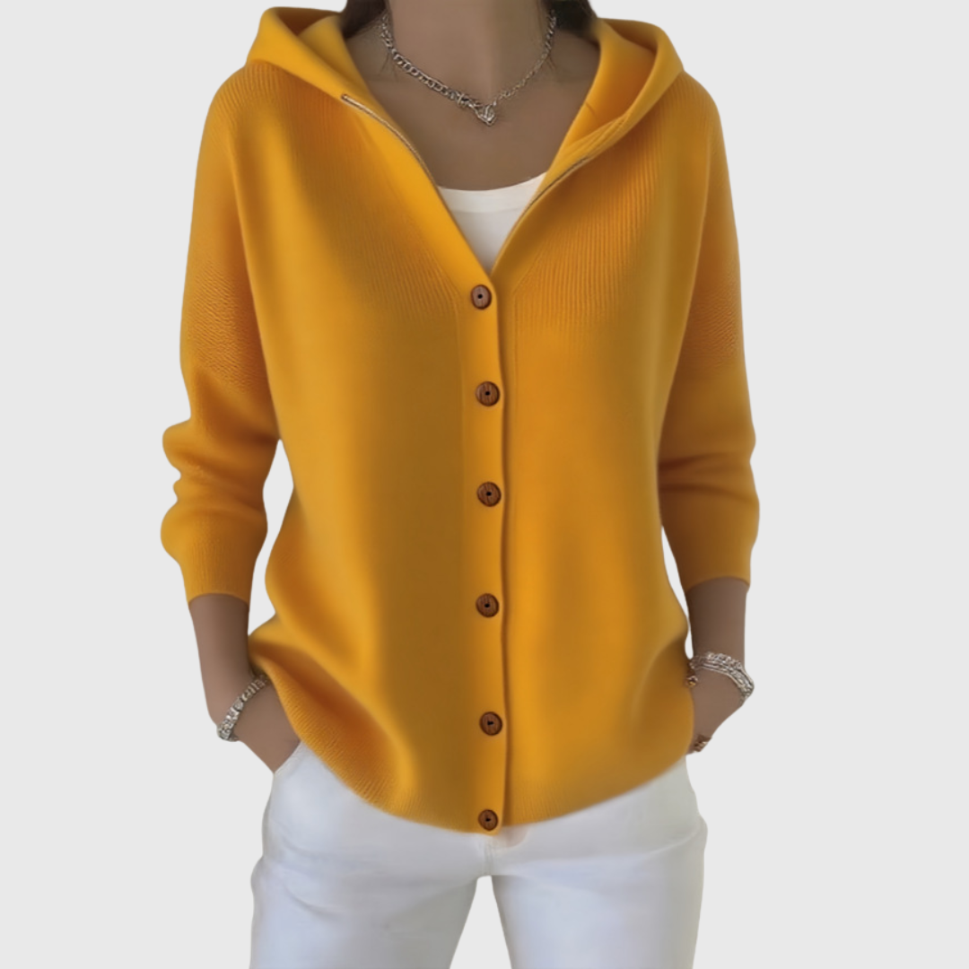 Nolwenn | Soft knit cardigan with hood