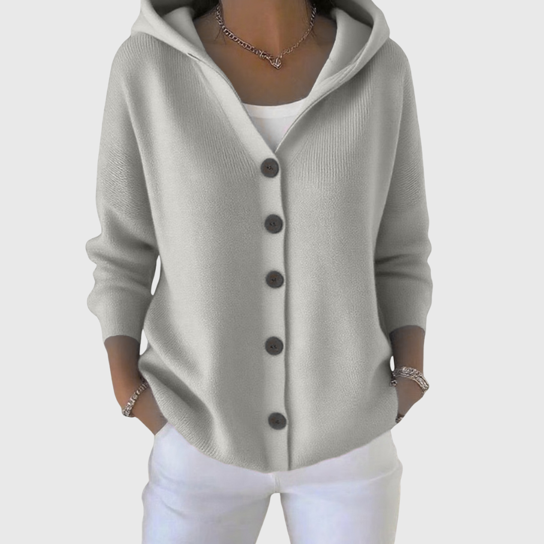 Nolwenn | Soft knit cardigan with hood