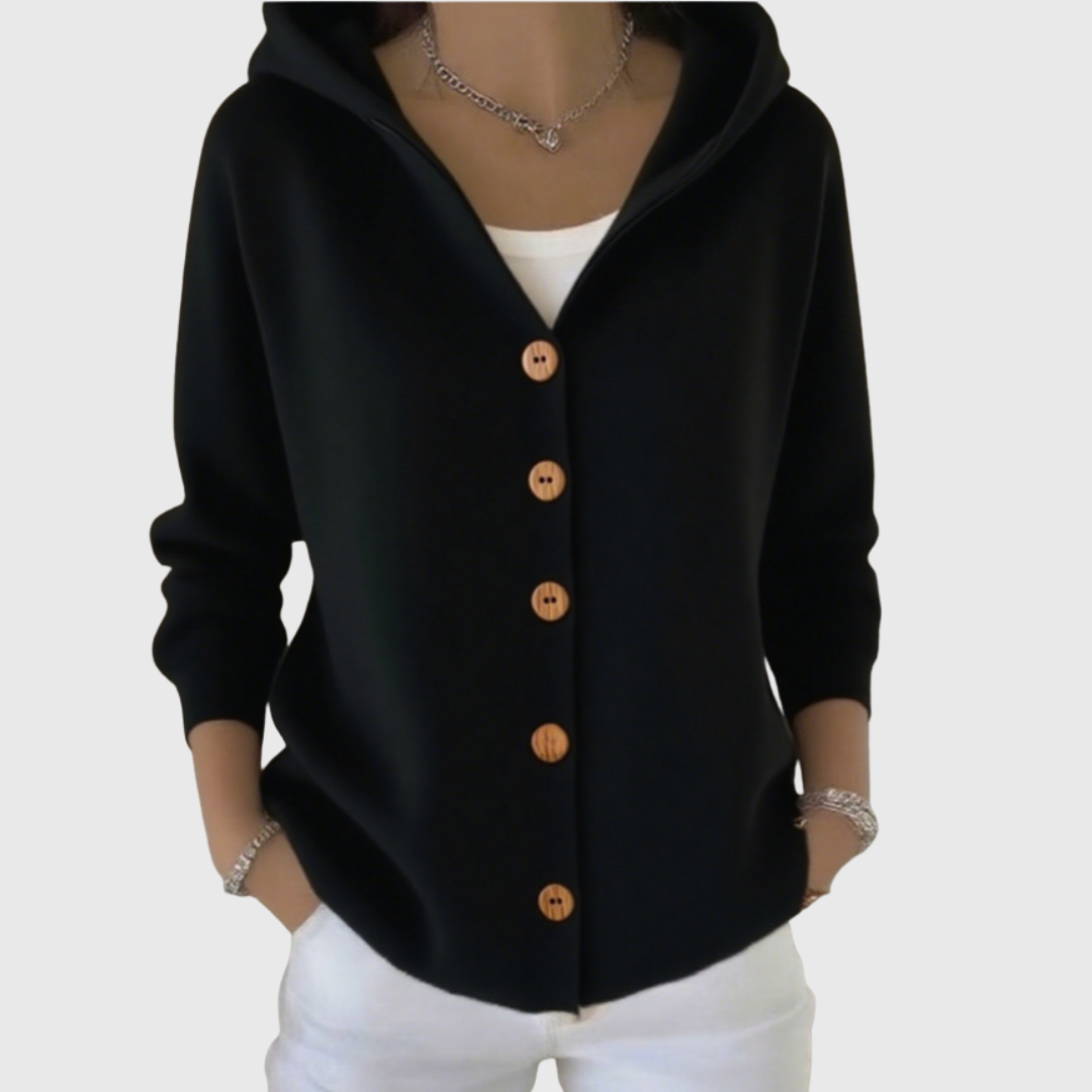 Nolwenn | Soft knit cardigan with hood