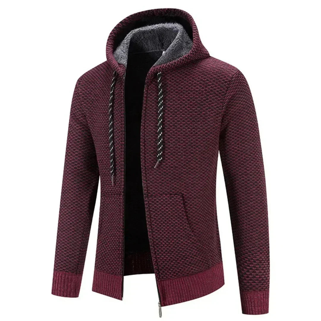Maren | Knitted Hoodie Jacket with Fleece Lining