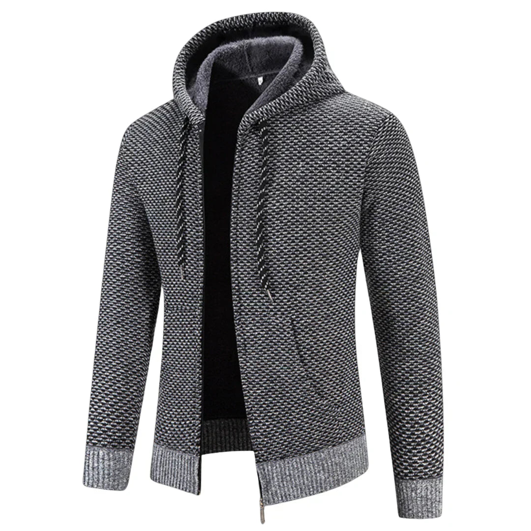 Maren | Knitted Hoodie Jacket with Fleece Lining