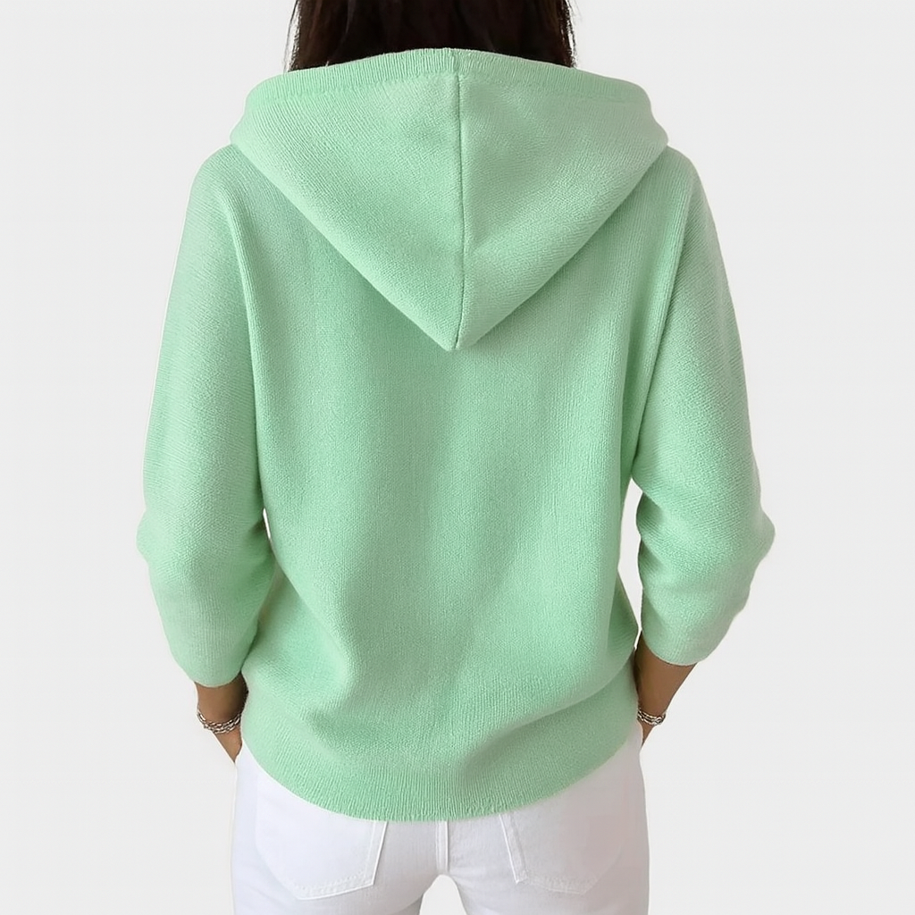 Nolwenn | Soft knit cardigan with hood