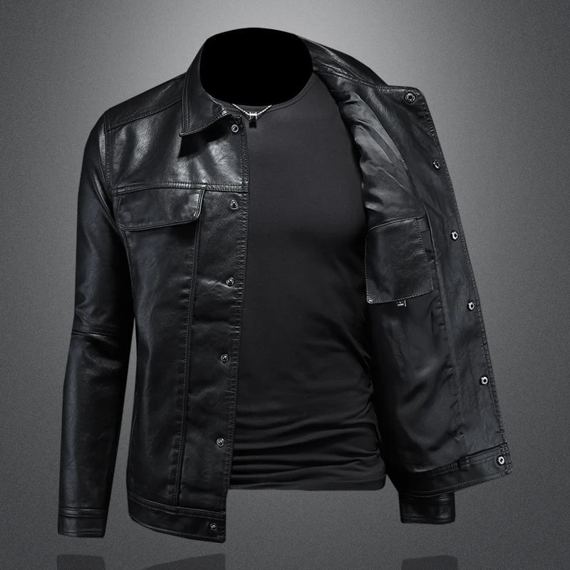 Adrien | Classic Men’s Faux Leather Jacket