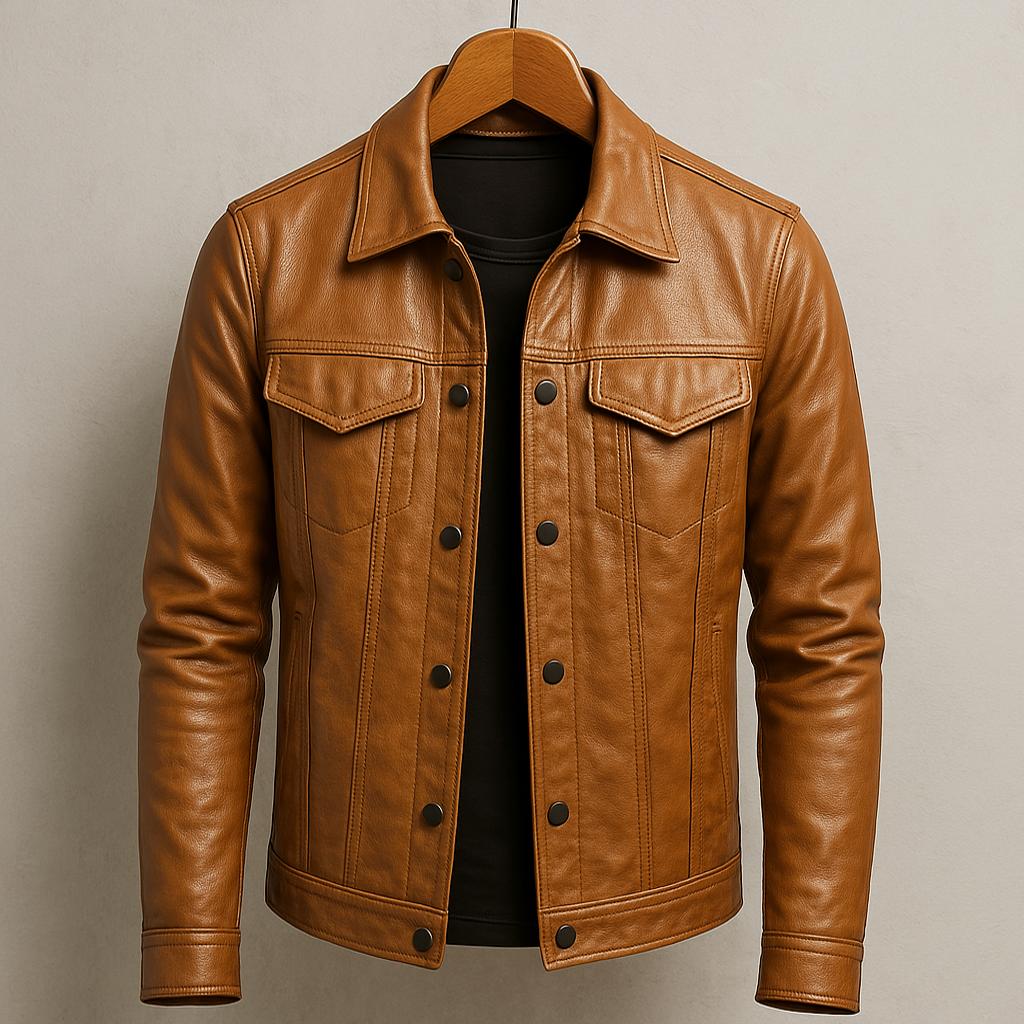 Adrien | Classic Men’s Faux Leather Jacket